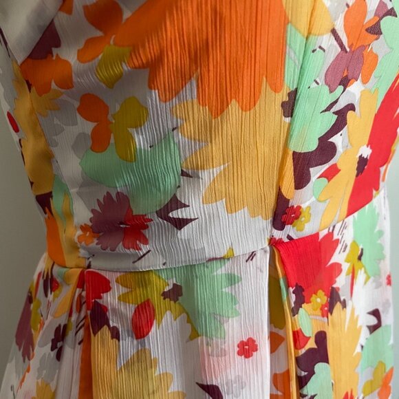 Multicolor Floral Sleeveless Dress - Picture 9 of 13